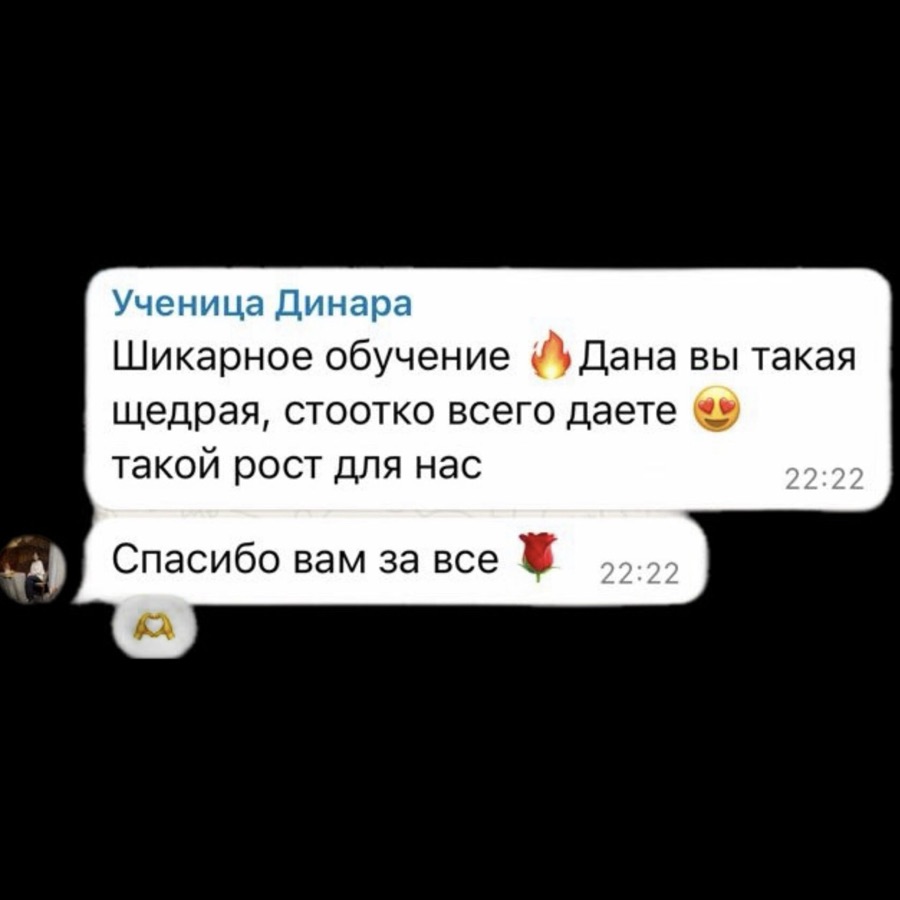 Отзыв ученицы Динары: шикарное обучение